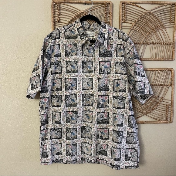 Vintage Reyn Spooner Dietrich Varez Golf Aloha Hawaiian Pullover Shirt Men's XXL - Picture 1 of 11